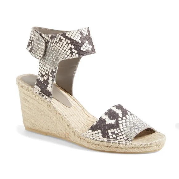 Vince Shoes - Vince Sophie Espadrilles wedge snake print size 10